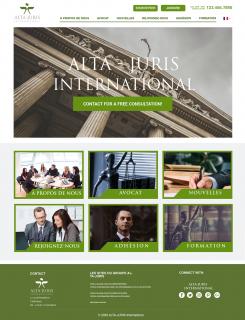 Website design # 1026991 for new web site ALTA JURIS INTERNATIONAL www altajuris com contest