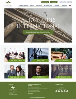 Website design # 1026603 for new web site ALTA JURIS INTERNATIONAL www altajuris com contest