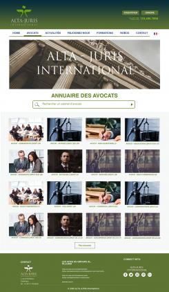 Website design # 1026821 for new web site ALTA JURIS INTERNATIONAL www altajuris com contest