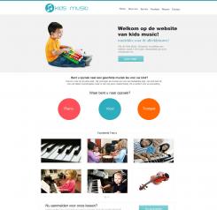 Website design # 100938 voor Top kwaliteit muziekles voor jonge kinderen wedstrijd