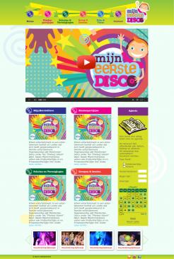 Website design # 382474 for Let the Kids Dance, MijnEersteDisco.nl (MyFirstDisco.nl) contest