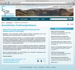 Website Design   # 177518 für Vladimir Stamenkovic, (Mit-) Inhaber der Kanzlei SH Rechtsanwälte Wettbewerb