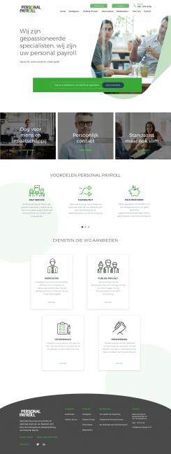Website design # 947258 for Redesign of an existing website of a payroll company contest