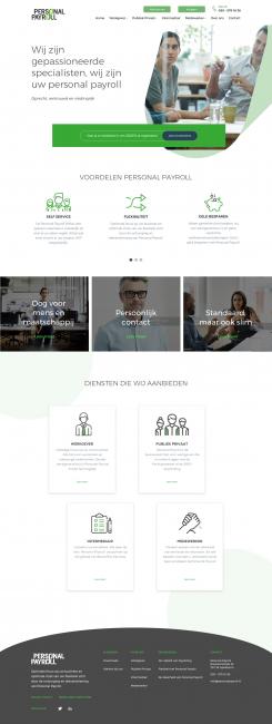Website design # 947259 for Redesign of an existing website of a payroll company contest