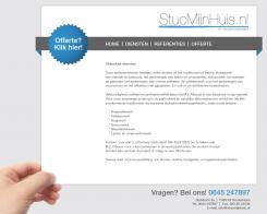 Website design # 15248 voor www.stucmijnhuis.nl wedstrijd