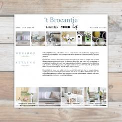 Website design # 239207 voor Website ontwerp met shop en facebookpagina voor onze nieuwe landelijke woonwinkel  wedstrijd