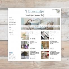 Website design # 241753 voor Website ontwerp met shop en facebookpagina voor onze nieuwe landelijke woonwinkel  wedstrijd