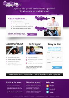 Website design # 15818 voor Nieuw webdesign voor een internet rijschool gericht op het behalen van autorijbewijs B wedstrijd