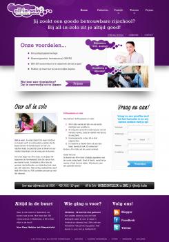 Website design # 15819 voor Nieuw webdesign voor een internet rijschool gericht op het behalen van autorijbewijs B wedstrijd