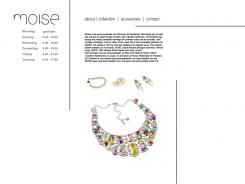 Website design # 6066 voor Moise is nieuw in Haarlem! SOHO type boetiek, met alleen de mooiste en eigenzinnigste brands! wedstrijd