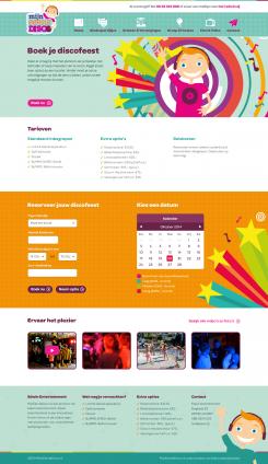 Website design # 383972 for Let the Kids Dance, MijnEersteDisco.nl (MyFirstDisco.nl) contest