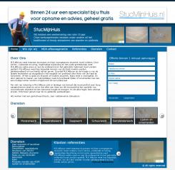 Website design # 15815 voor www.stucmijnhuis.nl wedstrijd