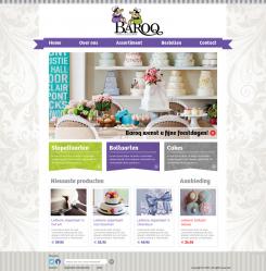 Website design # 152657 voor taartdecoratie barokstijl  wedstrijd