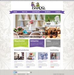 Website design # 152658 voor taartdecoratie barokstijl  wedstrijd