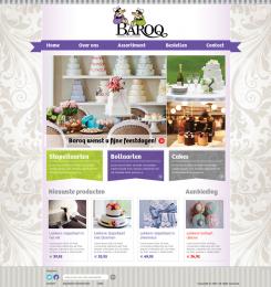 Website design # 152659 voor taartdecoratie barokstijl  wedstrijd