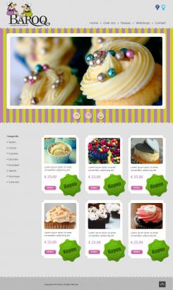 Website design # 154762 voor website voor Baroq Cakeboutique wedstrijd