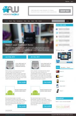 Website design # 166021 voor Nieuw uiterlijk voor grootste Android-website van NL en BE wedstrijd