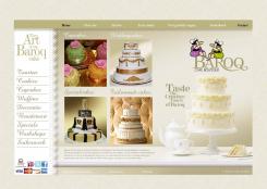 Website design # 154536 voor website voor Baroq Cakeboutique wedstrijd