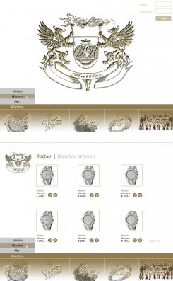 Website design # 4287 voor Webdesign & slogan voor nieuw internationaal ultra chique merk. wedstrijd