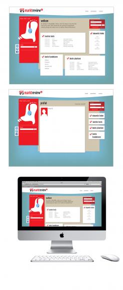 Website design # 86883 voor Designer gezocht voor de website Marktreview.nl. Alleen lay-Out/template wedstrijd