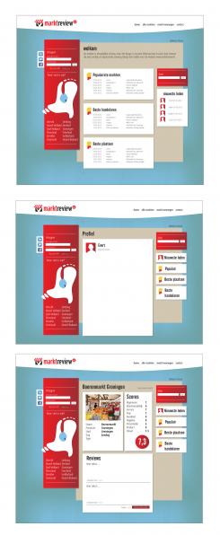 Website design # 87934 voor Designer gezocht voor de website Marktreview.nl. Alleen lay-Out/template wedstrijd