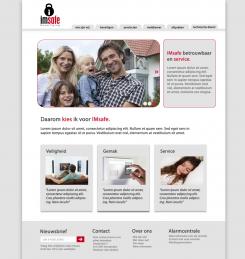 Website design # 74955 voor Website design voor Imsafe (woonhuis) beveiliging wedstrijd