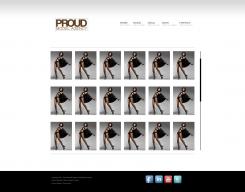 Website design # 35070 voor Website voor modellenbureau voor donkere modellen wedstrijd