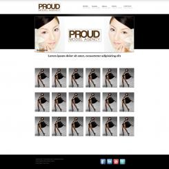 Website design # 35061 voor Website voor modellenbureau voor donkere modellen wedstrijd