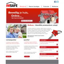 Website design # 75319 voor Website design voor Imsafe (woonhuis) beveiliging wedstrijd