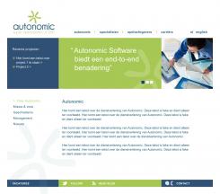 Website design # 115874 voor Autonomic zoekt 'HET' design voor 'de' nieuwe website  wedstrijd