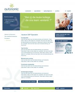 Website design # 115876 voor Autonomic zoekt 'HET' design voor 'de' nieuwe website  wedstrijd