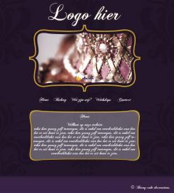 Website design # 151039 voor taartdecoratie barokstijl  wedstrijd