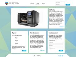 Website design # 182116 voor Ontwerp webpagina’s voor een online 3D print concept wedstrijd