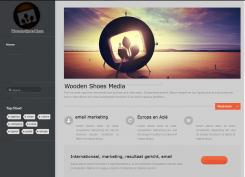 Website design # 235655 voor Wooden Shoes Media wedstrijd