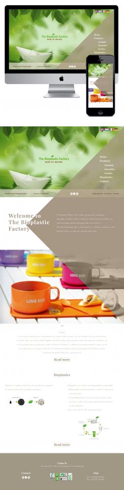 Website design # 436624 voor The Bioplastic Factory..we do good, but we want to do great with our new website! wedstrijd