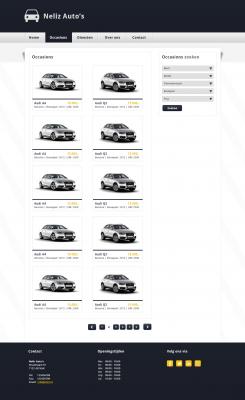 Website design # 219844 voor Website voor een nieuw autobedrijf wedstrijd