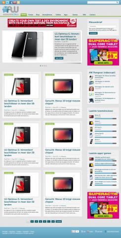 Website design # 162973 voor Nieuw uiterlijk voor grootste Android-website van NL en BE wedstrijd
