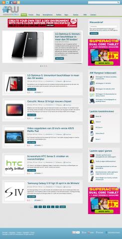 Website design # 162490 voor Nieuw uiterlijk voor grootste Android-website van NL en BE wedstrijd